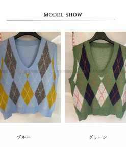 ショート ニット ベスト レディース プルオーバー レディースベスト トップス スリム ニットセーター シンプル ニットベスト ノースリーブ アウター 重ね着 20