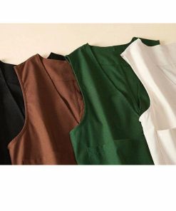 ジレ レディース ベスト 夏 前開き 春夏 リネンベスト 薄手 綿麻 羽織もの ノースリーブ アウター 夏ベスト トップス ゆったり サマージャケット 大