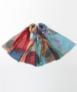 artipur アルティプール レディース 小物 グッズ ウールシルク 幾何学プリント 柄ショール 柔らかい素材 薄手 スカーフ インド製 インド綿 長方形 B25W002