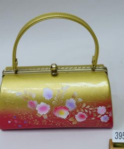 草履バッグセット 合皮螺鈿 フリーサイズ 24cm 適合足サイズ 22.5cm〜24.5cm ピンク×ゴールド 新品(株)安田屋 NO39553