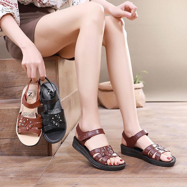 サンダル 夏新作 美脚 ヒールサンダル スポサン 歩きやすい 靴 レディース 大きいサイズ 痛くない ビーチサンダル 厚底 スポーツサンダル - 画像 (6)