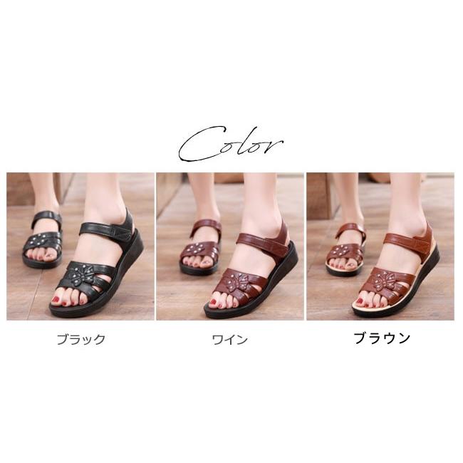 サンダル 夏新作 美脚 ヒールサンダル スポサン 歩きやすい 靴 レディース 大きいサイズ 痛くない ビーチサンダル 厚底 スポーツサンダル - 画像 (8)