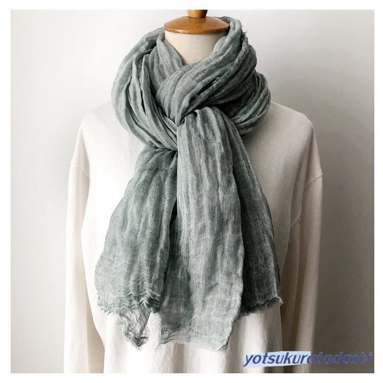 ストール マフラー 肩掛け ひざ掛け ショール 薄手 羽織 春夏秋 防寒 レディース メンズ - 画像 (2)