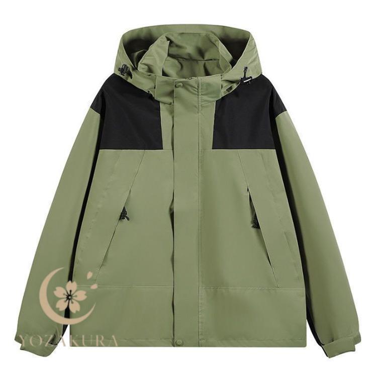 ウンテンパーカー レディース メンズ 男女兼用 春 秋 防水 防風 アウトドア ジャケット ウィンドブレーカー 登山 釣り キャンプ ウォーキング 撥 - 画像 (2)