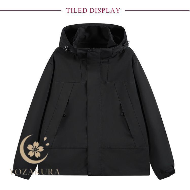 ウンテンパーカー レディース メンズ 男女兼用 春 秋 防水 防風 アウトドア ジャケット ウィンドブレーカー 登山 釣り キャンプ ウォーキング 撥 - 画像 (7)