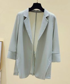 薄手 通勤 羽織 黒 サマージャケット レディース 夏 レディースジャケット スリット スーツ