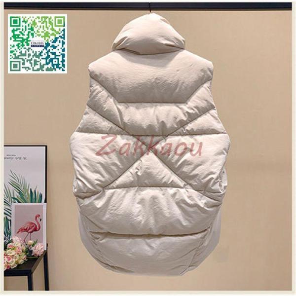 レディースベスト 秋冬 ダウンベスト レディース 中綿ベスト ポケット付き ダウンジャケット アウター トップス 暖かい 防風防寒 - 画像 (8)