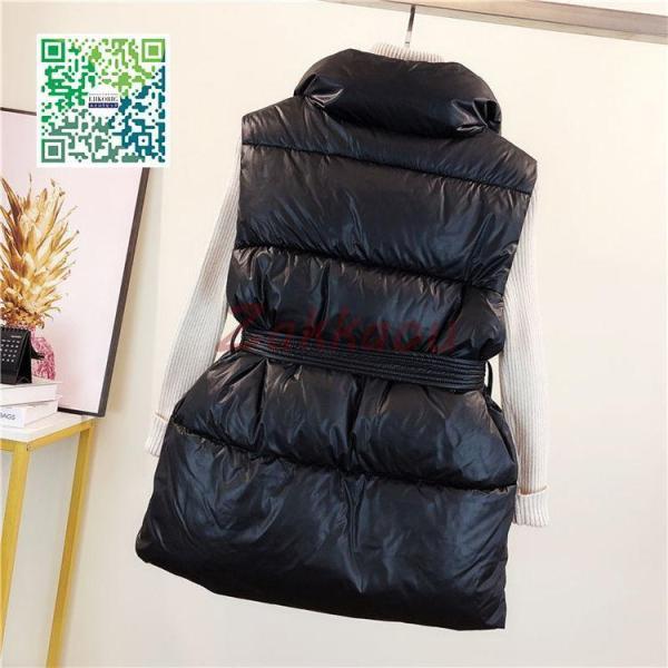 レディースベスト 秋冬 ダウンベスト レディース 中綿ベスト ポケット付き ダウンジャケット アウター トップス 暖かい 防風防寒 - 画像 (5)