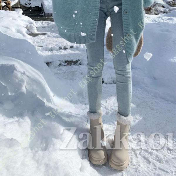 防寒 あったか ブーツ 厚底 レディース ショート スノーブーツ ムートン 軽量 裏起毛 防寒靴 防滑 コンフォートシューズ 歩きやすい 痛くない