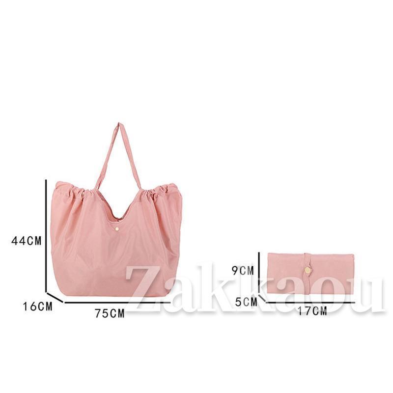 エコバッグ トート メンズ 大容量 洗える 大きめ コンパクト ファスナー付き 軽量 ショッピングバッグ 肩掛け 内ポケット 母の日 レジバッグ - 画像 (9)